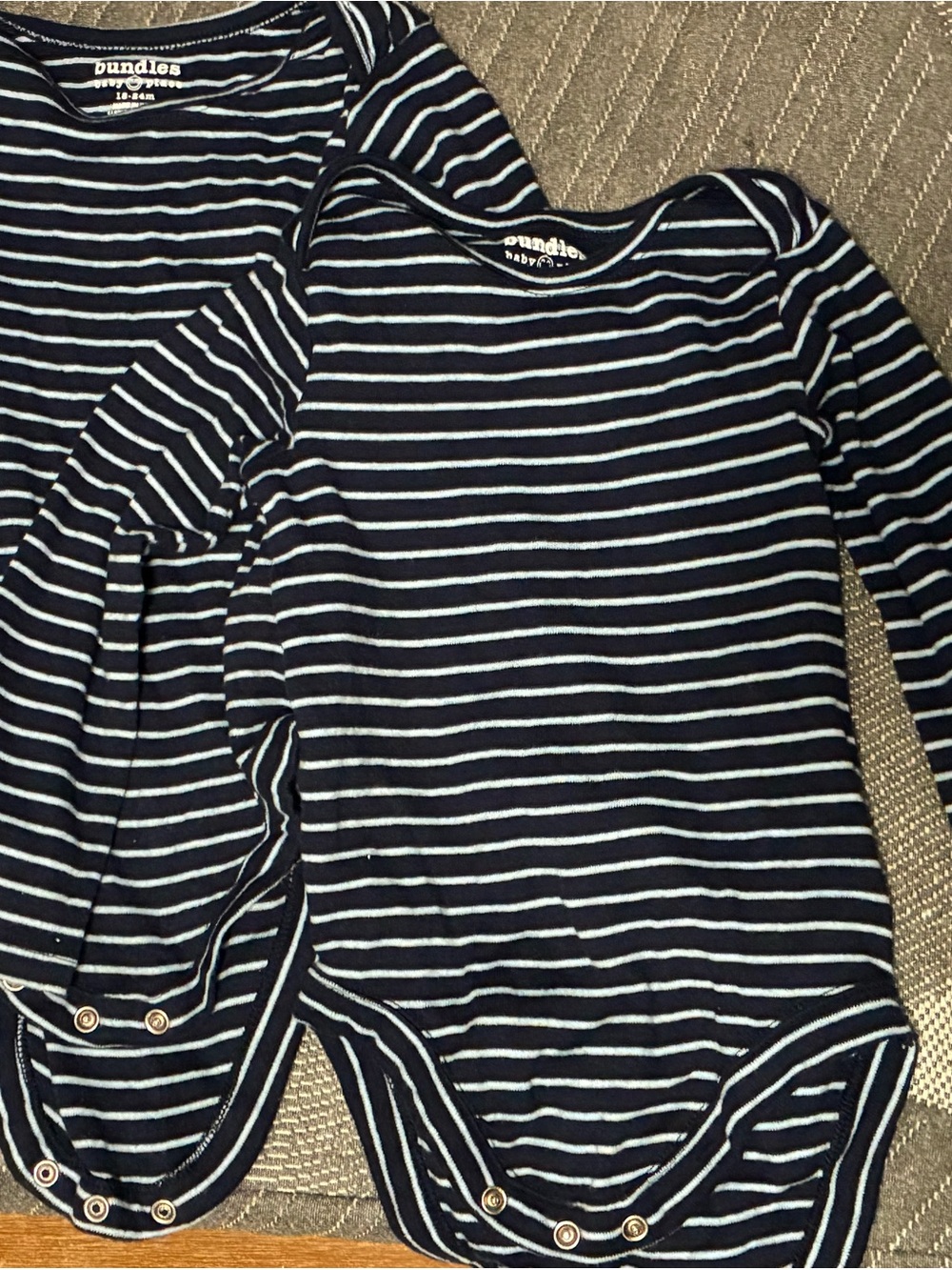 Baby blue bodysuits: bundle 8 total